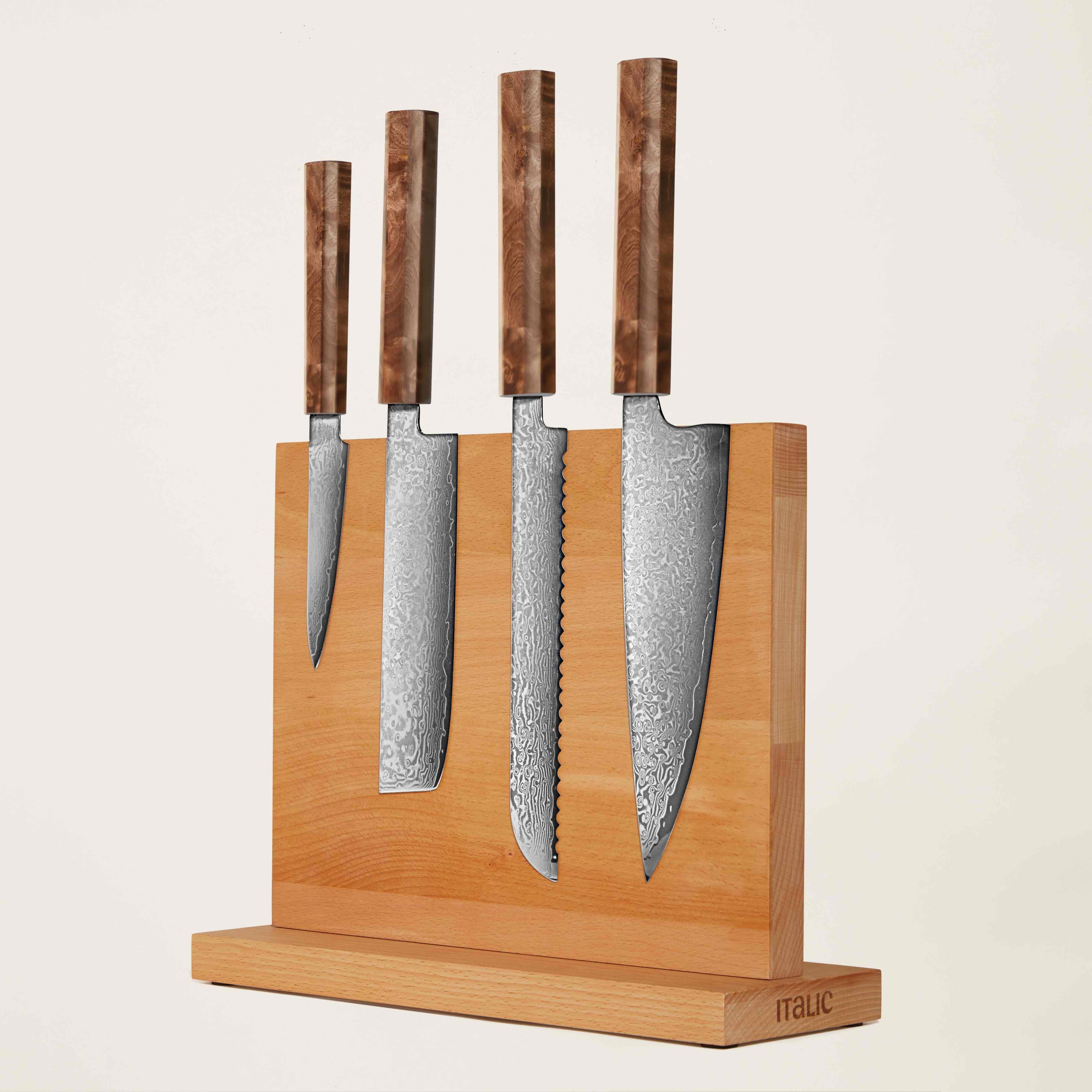 ￼￼Kumo Knife Set_A_1622_Brown Stabilized Maple.jpeg